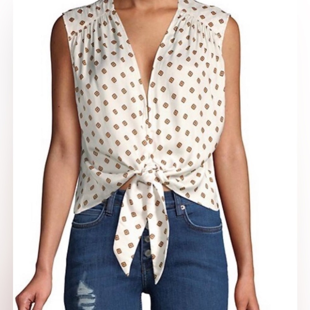 Free People mornings in Marrakech Printed Top Size Small